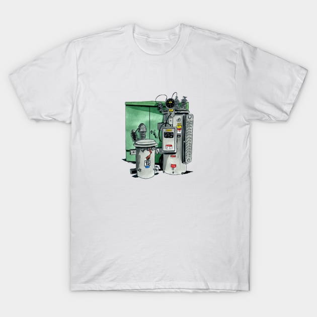 Powerline Transformers T-Shirt by ctupa